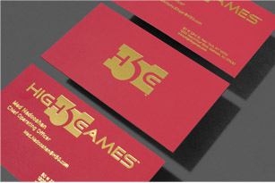 METALLIC FINISH BUSINESS CARDS printing